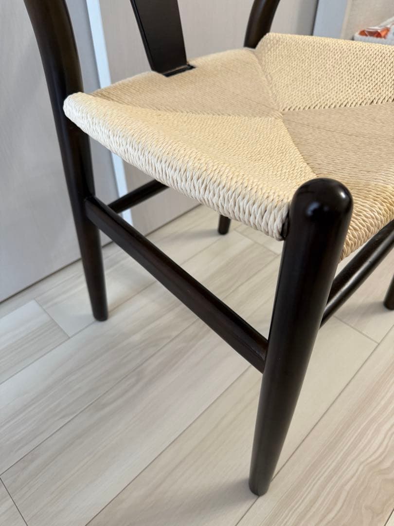 【美品】Yチェア 風 北欧家具 椅子 ダイニングチェア リプロダクト ブラウン