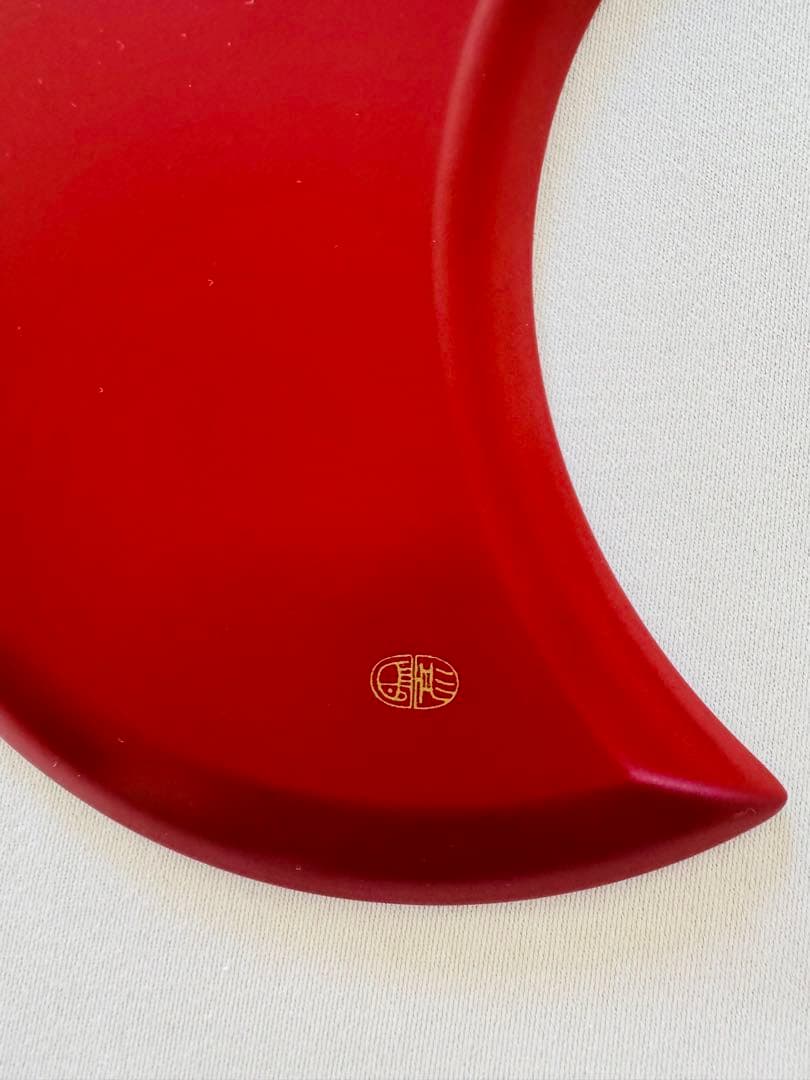 ZOHIKO URUSHI 象彦　赤い花形漆器皿　5枚