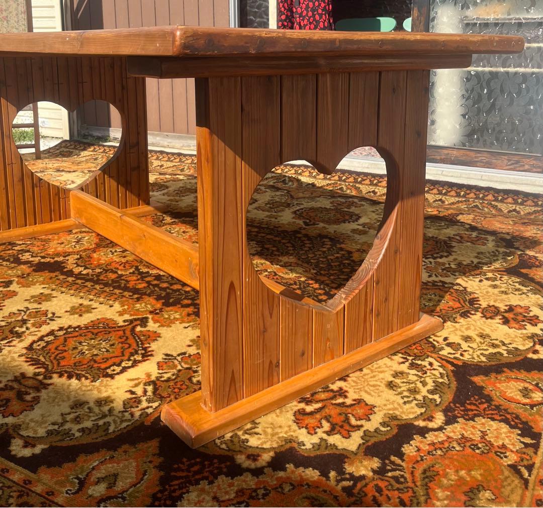 緑子＊カントリー ハート型 ダイニングテーブル インテリア