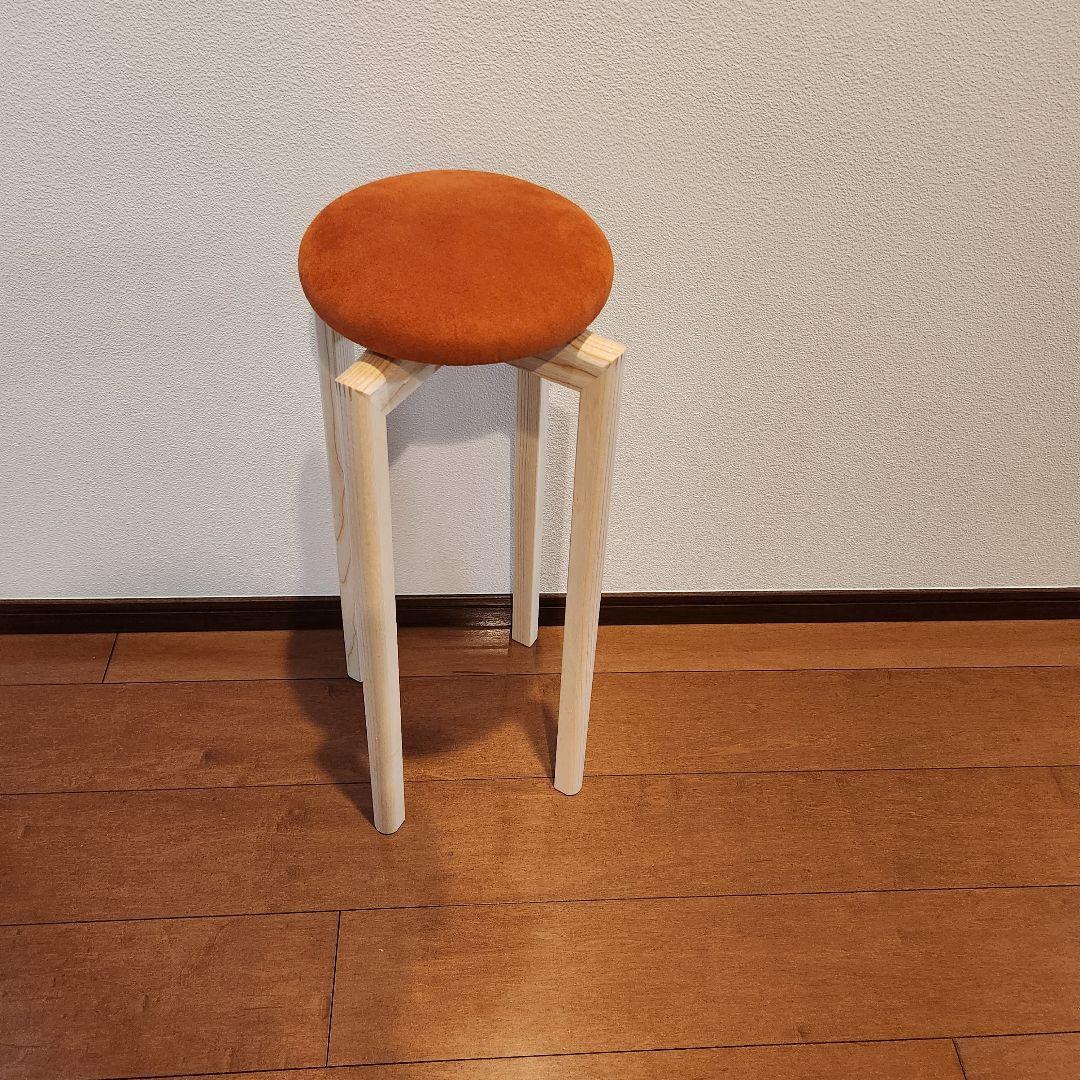 新品未使用　匠工芸　マッシュルームスツール　テラコッタ色