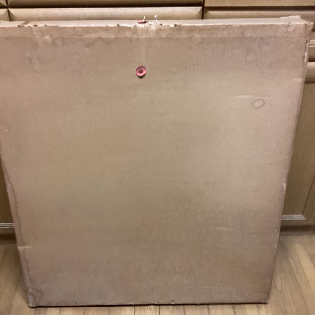 六代目　歌川豊国作　【　遊鯉図　】　木枠額装　日本画手描き板画