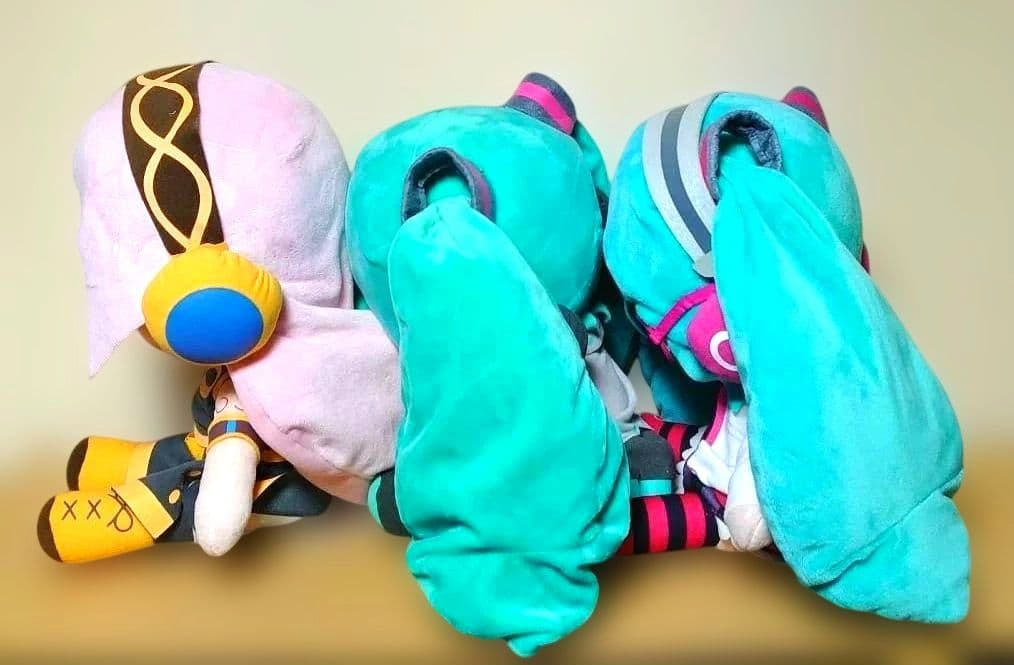 初音ミク メガジャンボ ふわふわ ぬいぐるみ 巡音ルカ ナチュラル