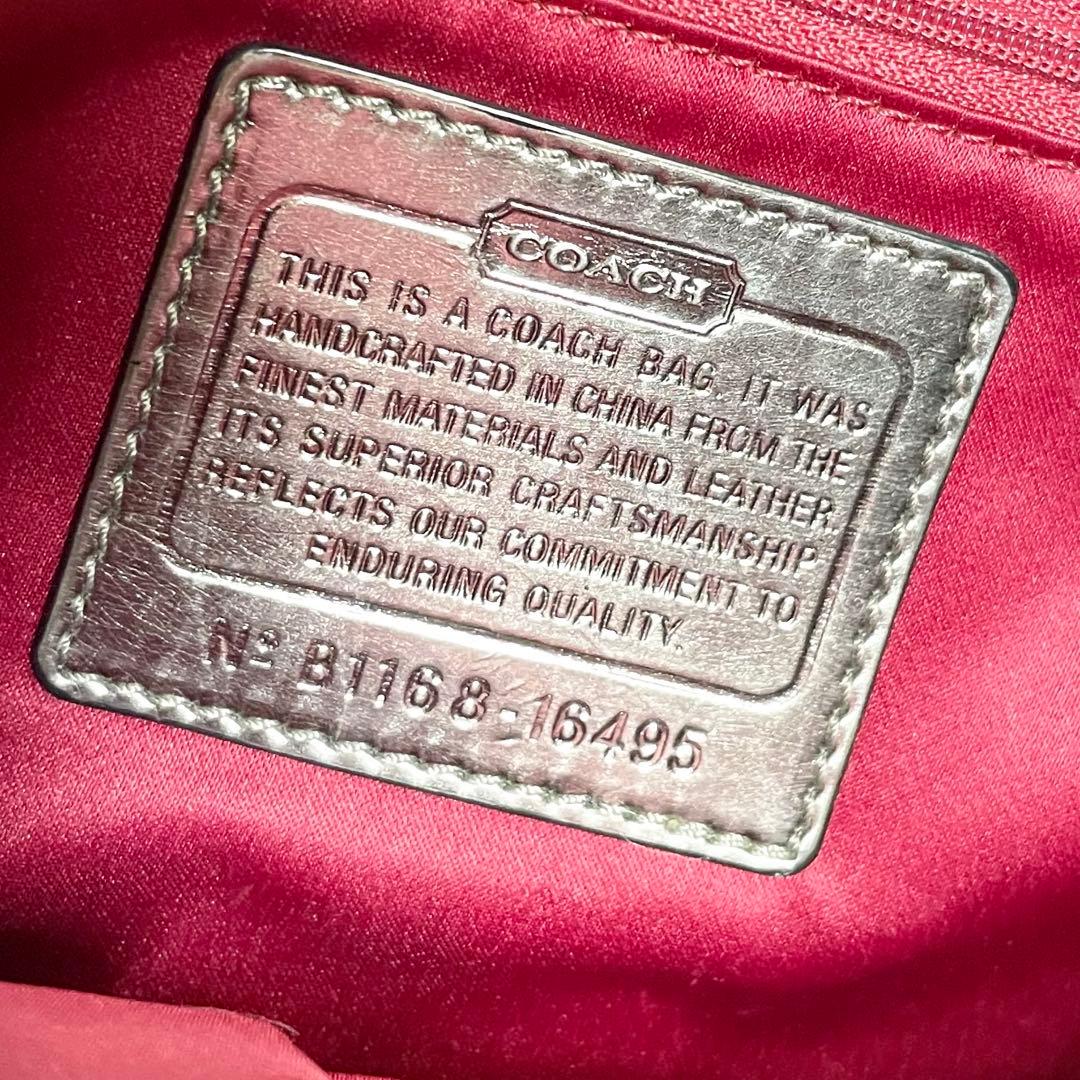 美品✨COACH ショルダーバッグ poppy 2way 大容量 黒 y2k