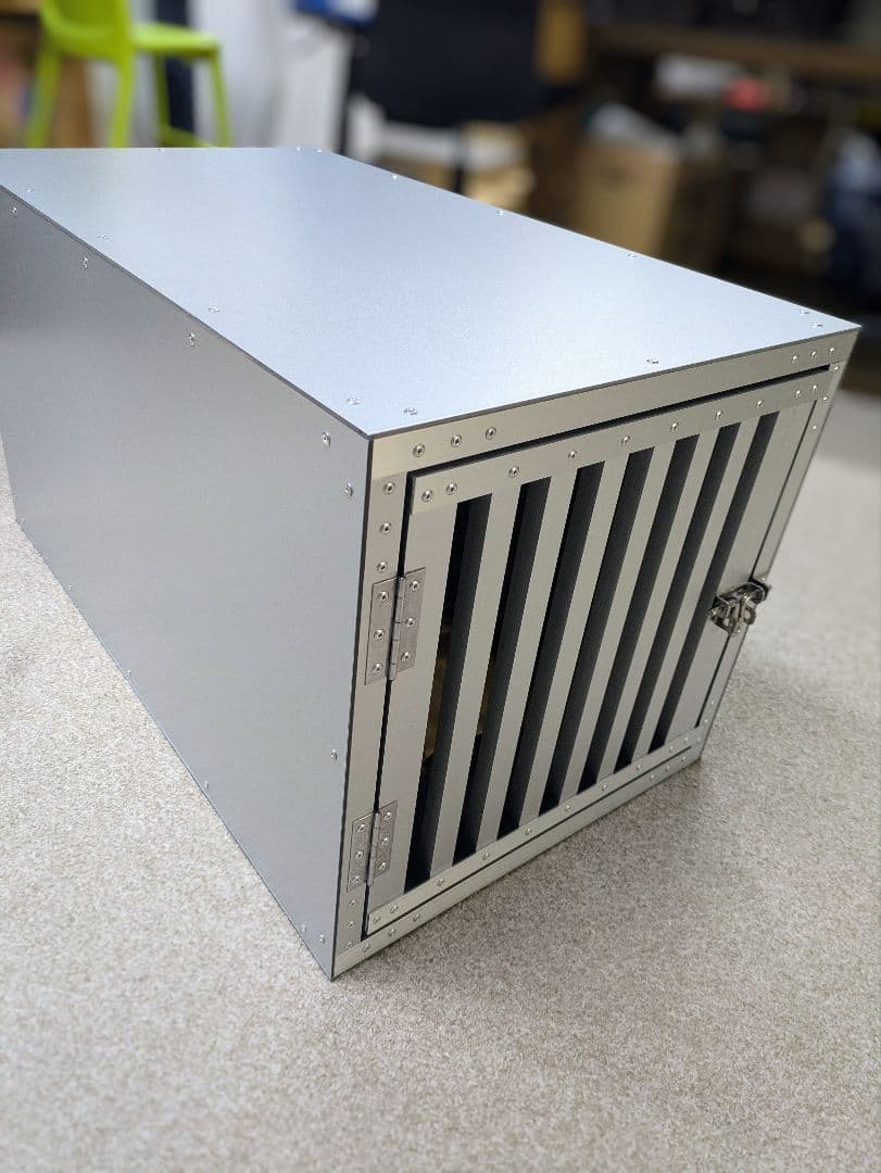 アルミドッグケージ 幅40cm×奥行き70cm×高さ40cm