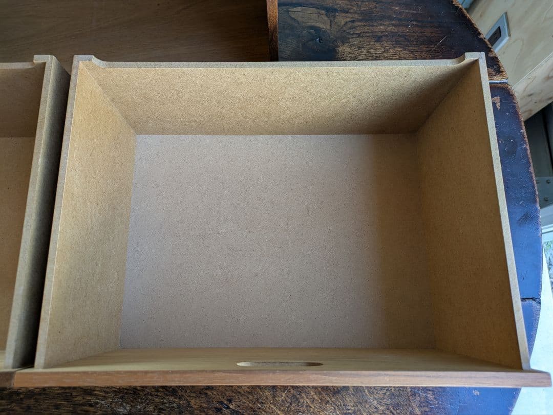 無印良品 スタッキングチェスト 引出し ウォールナット材　2段　棚