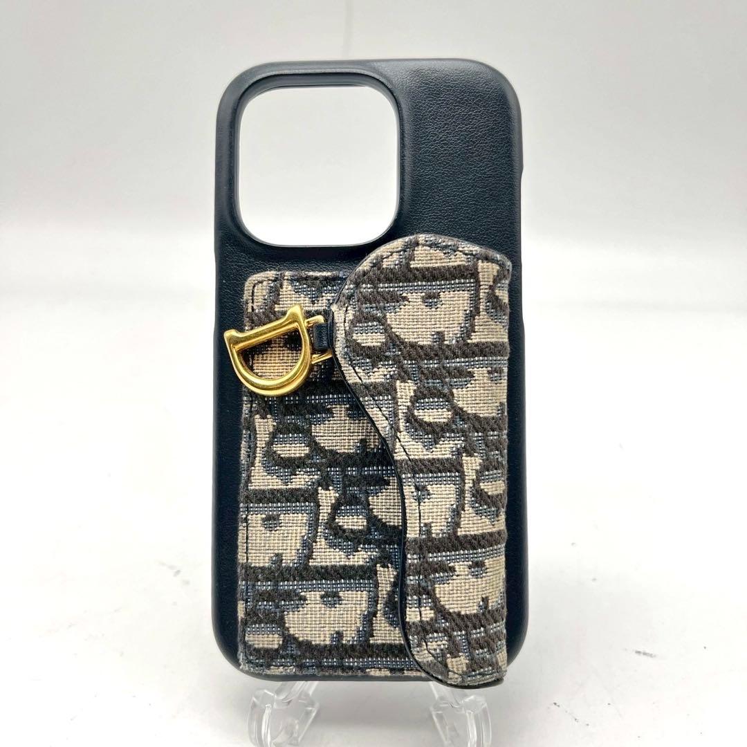 美品✨Dior クリスチャンディオール iPhoneケース14PRO オブリーク