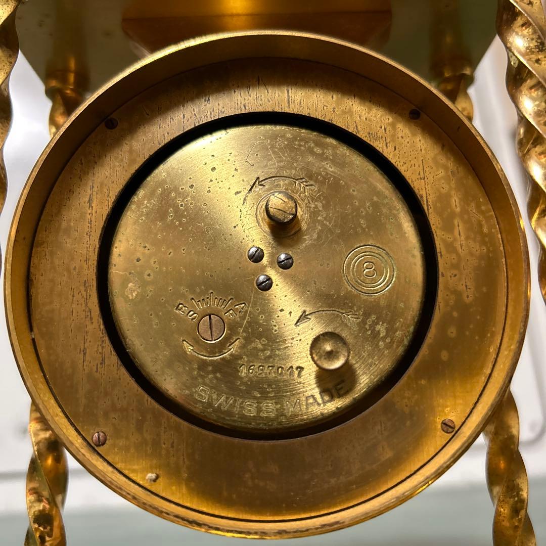 ヴィンテージ TMHOP STRIKING 置き時計 ゴールド スイス製