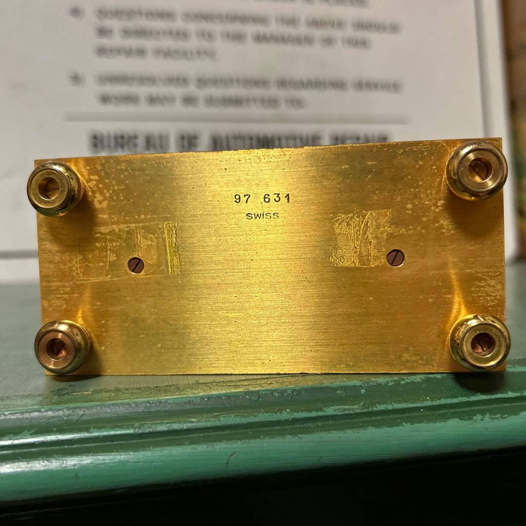 ヴィンテージ TMHOP STRIKING 置き時計 ゴールド スイス製