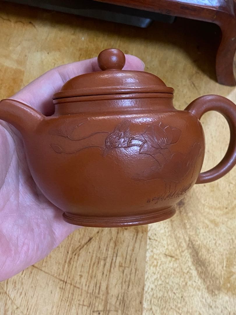 朱泥 急須 唐物 老一厂 茶道 中国 大紅袍