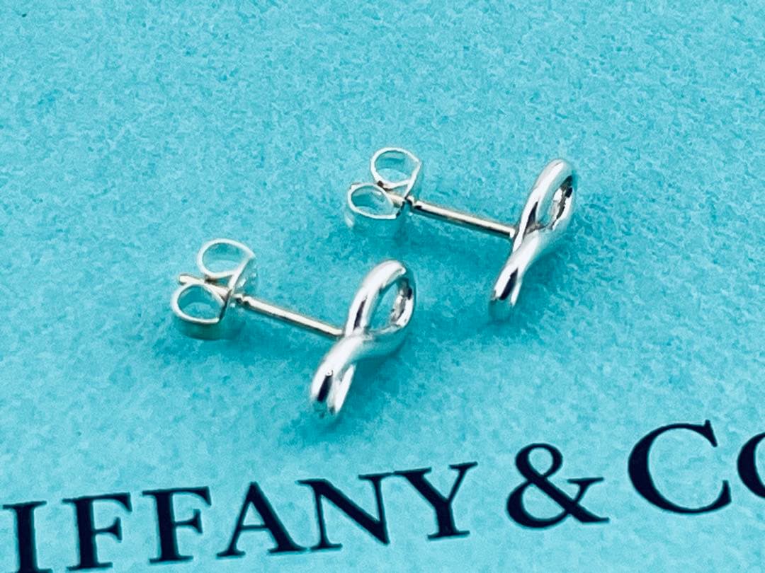 h959 美品　ティファニー　インフィニティ　ピアス　Ag 925 シルバー