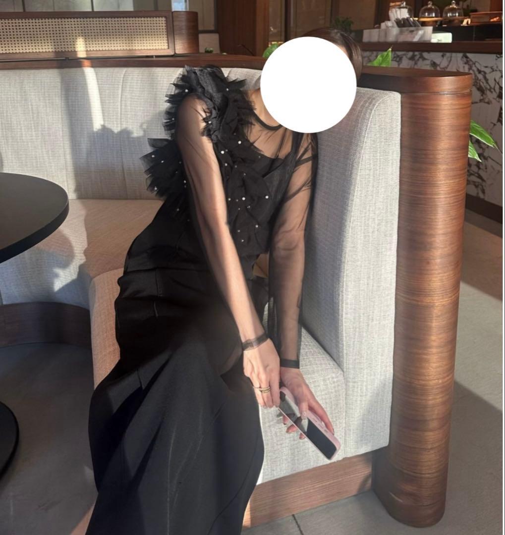 美品　 ANDRESD パールビスチェドレス　Mサイズ