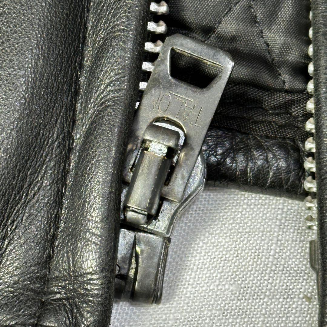 USA製 ショット レザージャケット シングルライダース 544 スタッズ 黒