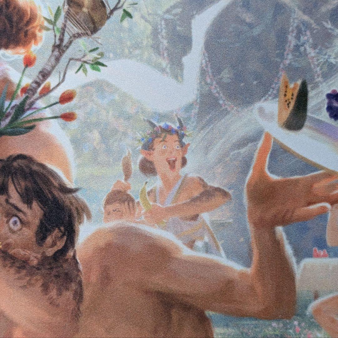 【未使用】終わりなき踊りのガリア　ステッチ加工　プレイマット　サインド