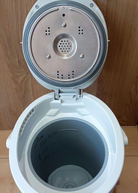 美品 象印 EE-DD50 ホワイト 置き型スチーム式加湿器, 専用洗浄剤1箱付