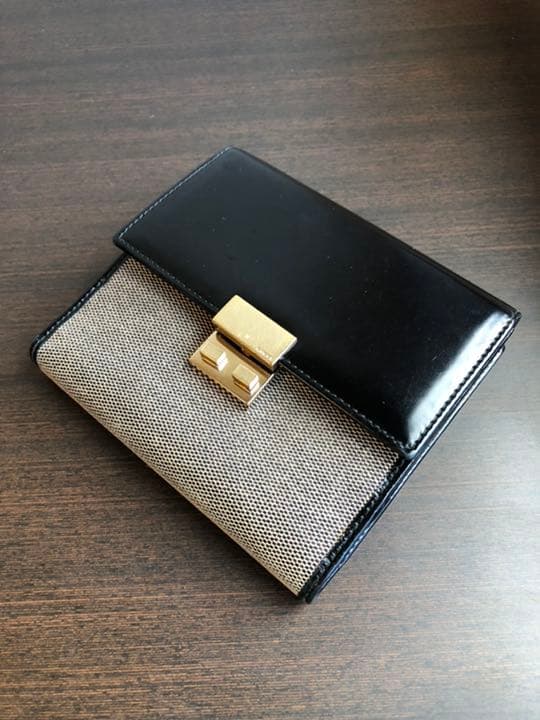 【新品未使用】GUCCI グッチ財布 キャンバスレザーブラック