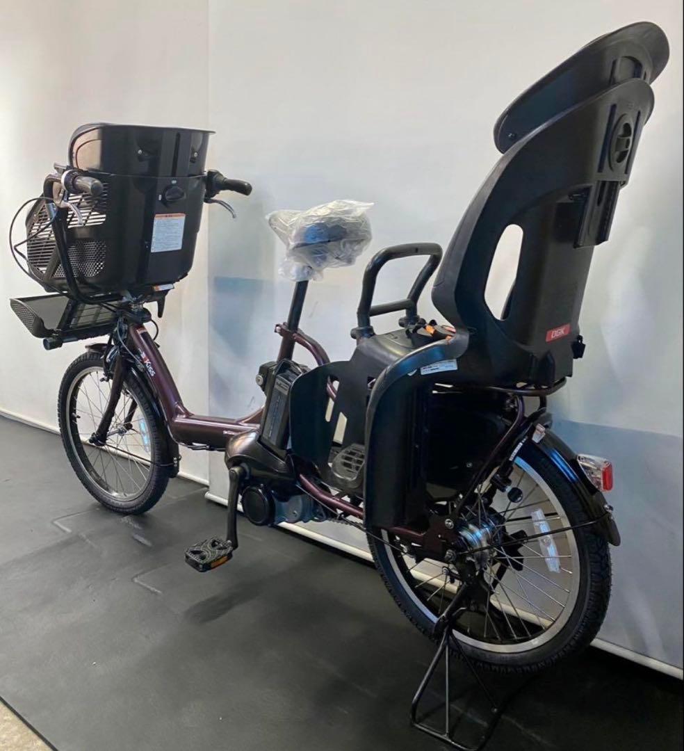 1年保証 送料無料　ヤマハ　パスキッス　20インチ　紫色　電動アシスト自転車