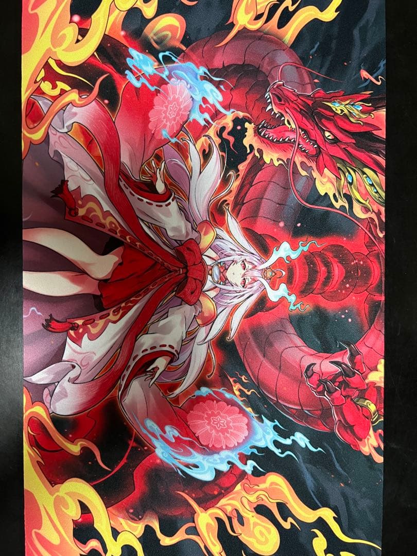 倶利伽羅天童　プレイマット　ハーフ