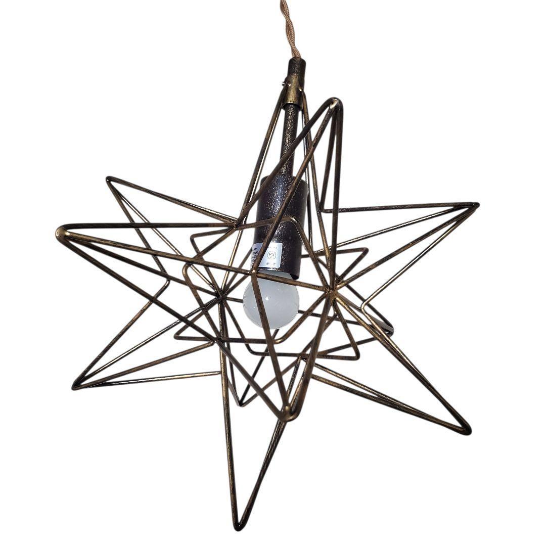 【未使用に近い】3灯 ペンダントライト Estre3 星型 IND-020-3