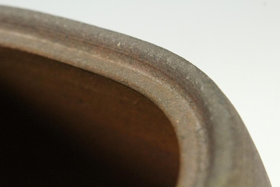 古美術 古備前 胴張 水指 塗蓋 時代物 良箱 茶道具(K-XA784)