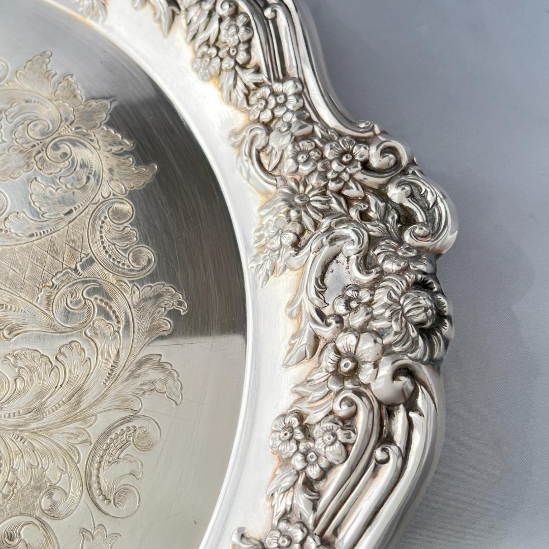 【英国】 ギャラリートレー / ドリンクトレー サークル型 37cm