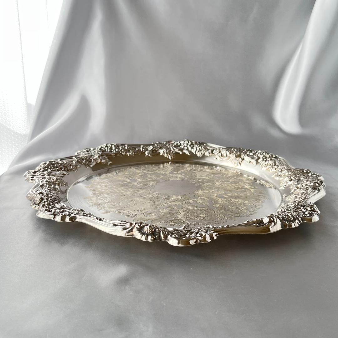 【英国】 ギャラリートレー / ドリンクトレー サークル型 37cm