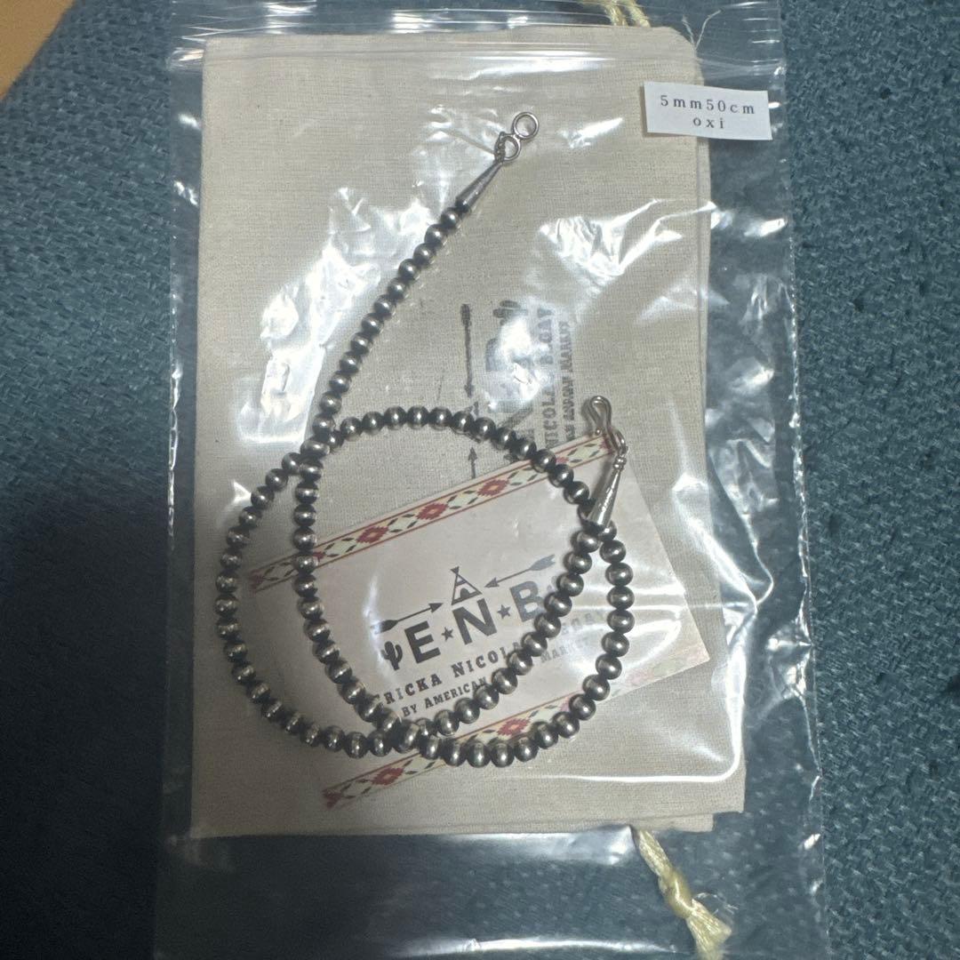 本日限定　超希少天然ターコイズ シルバーバングル HS刻印ナバホパールネックレス