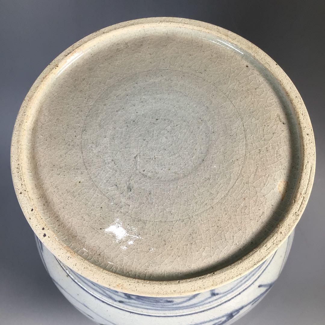 Ｎ３０３　水指　『太仙窯造』『唐草文』『安南手水指』　共箱　茶道具