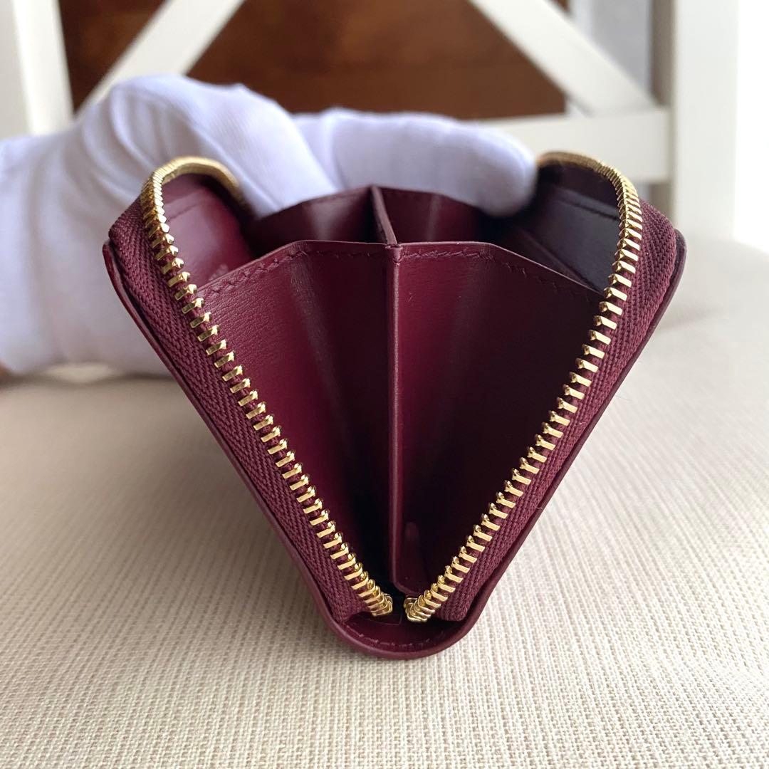 【JIL SANDER】ジルサンダー GIRO スモールウォレット Gレッド