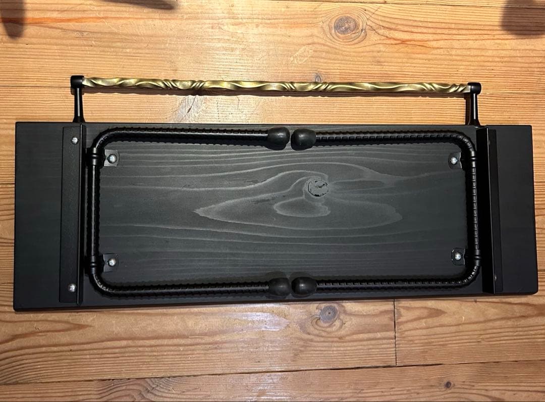 No.6 ソロテーブル アイアンミニテーブル ツイストハンガー付　ディスプレイ棚