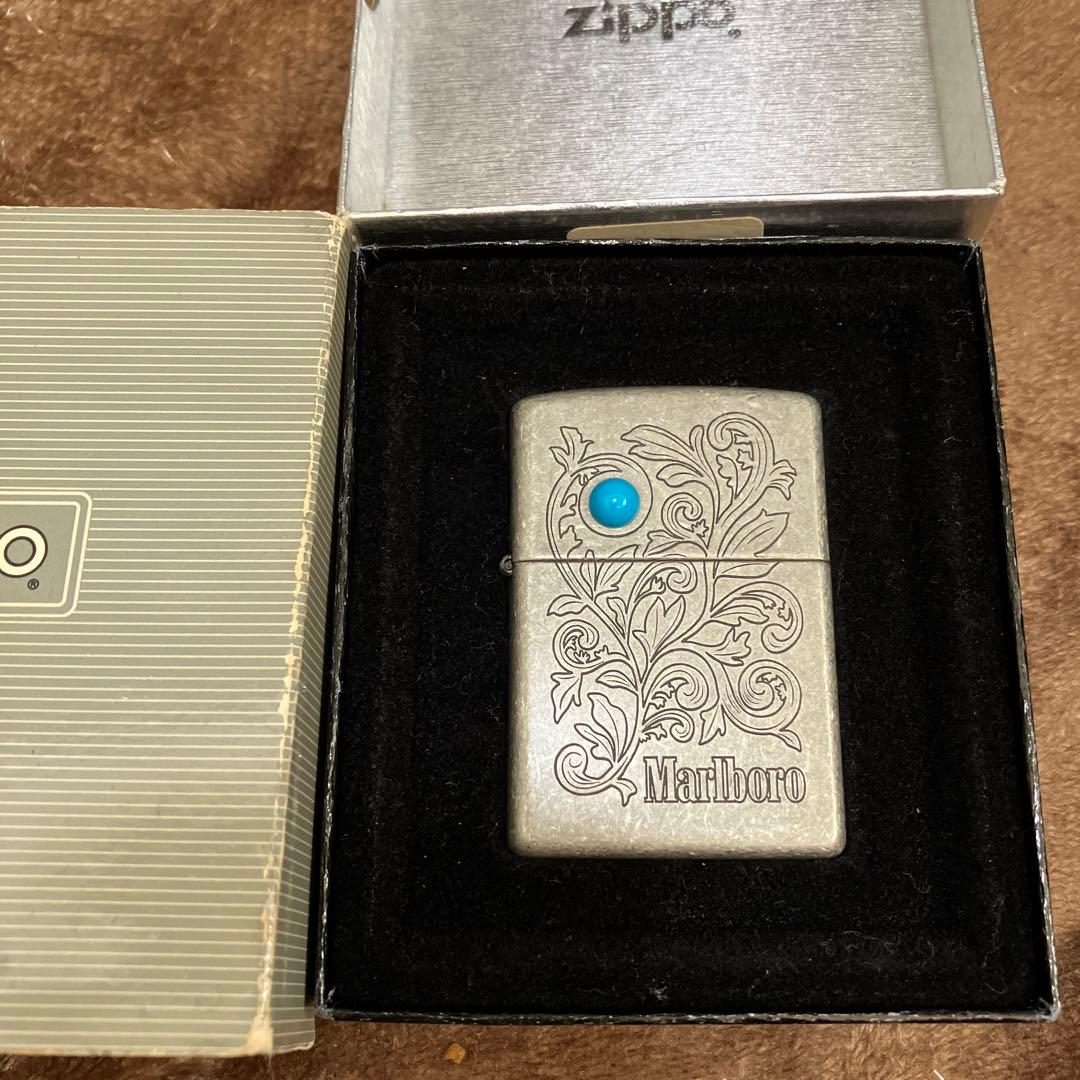 マルボロジッポーZIPPO2008年製‼️ターコイズ仕様