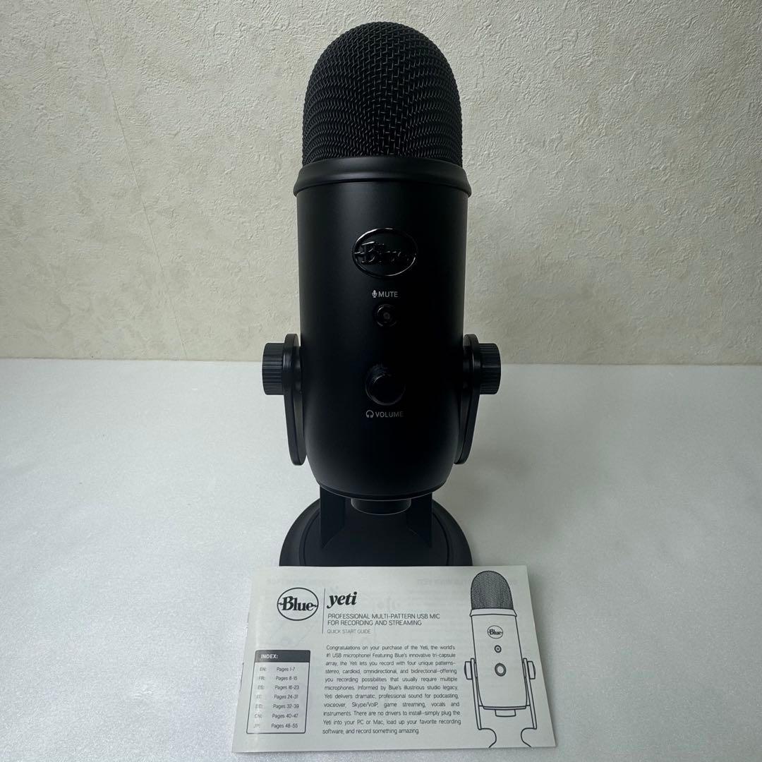 【美品】Blue Yeti USB コンデンサー マイク Blackout