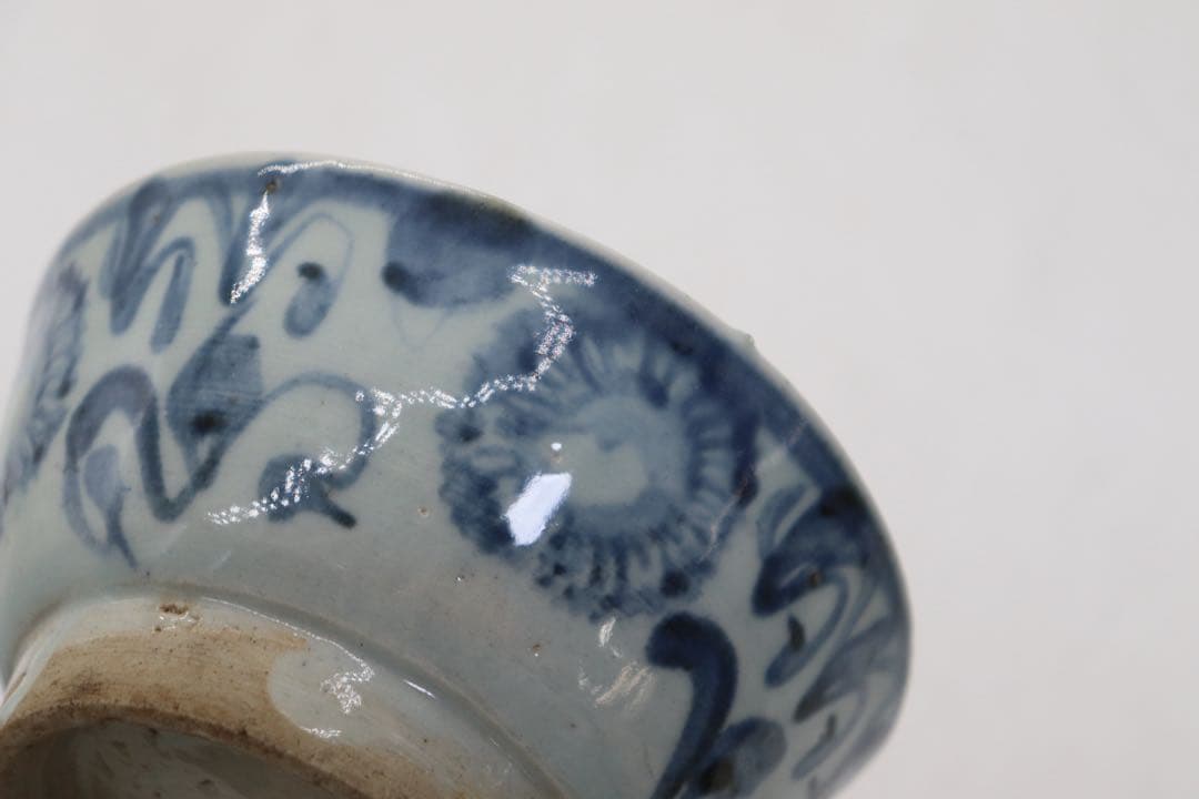 中国　明時代　染付　お碗2点　アンティーク　送料込み250827