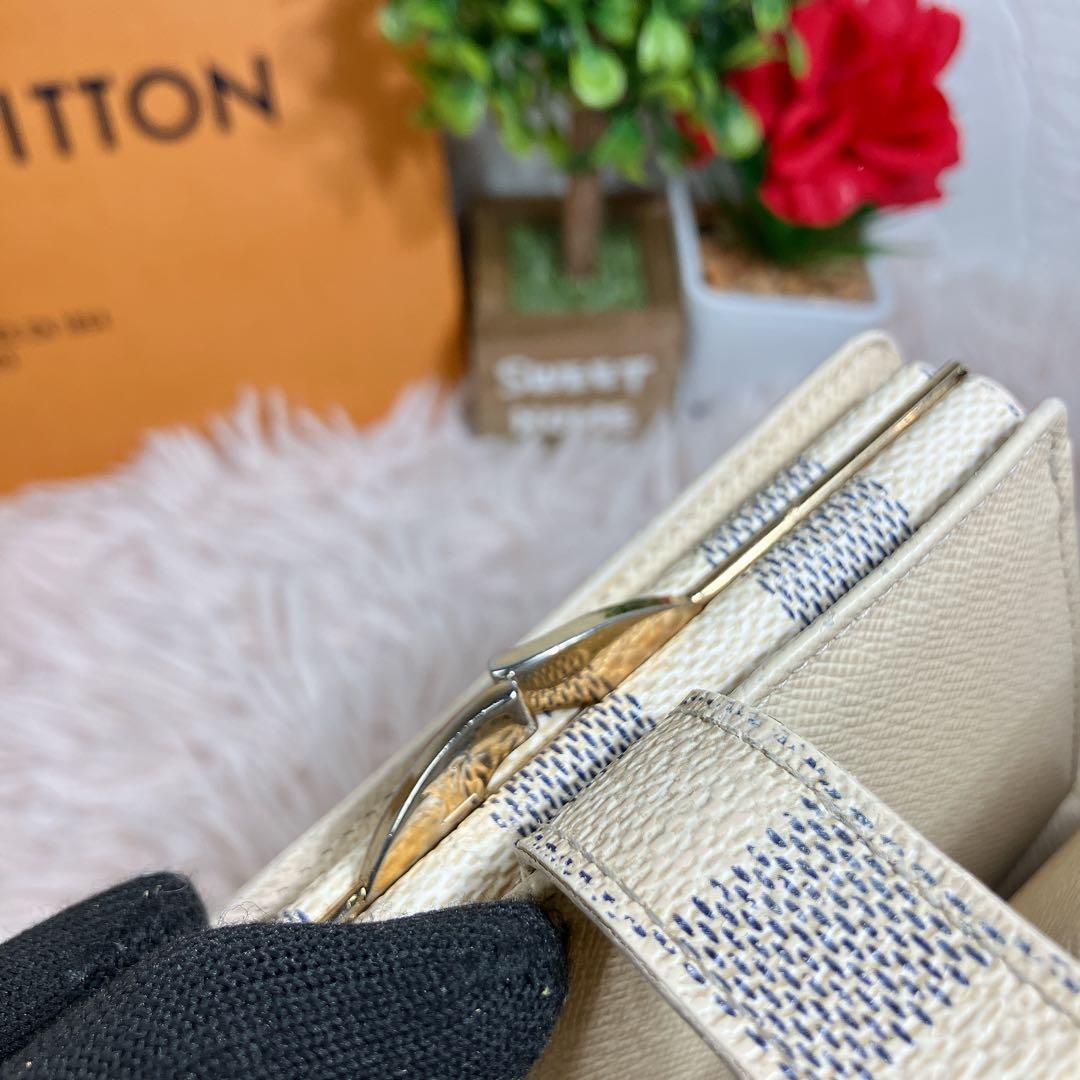 ！美品！ ルイヴィトン ダミエ アズール ポルトフォイユ ヴィエノワ 新型 財布