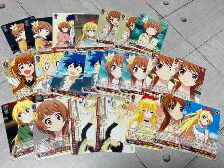 ヴァイスシュヴァルツ　ニセコイ　デッキパーツ　黄赤緑　セット