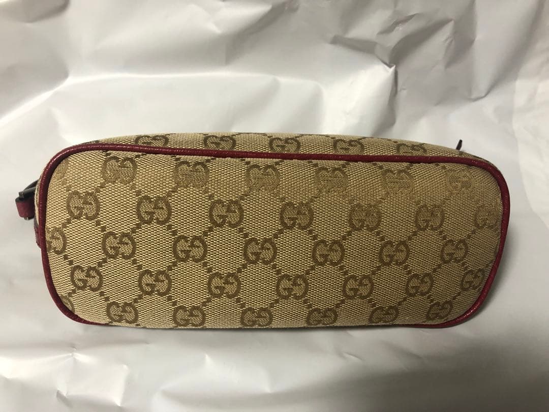 GUCCI GGキャンバス ハンドバッグ　アクセサリーポーチ