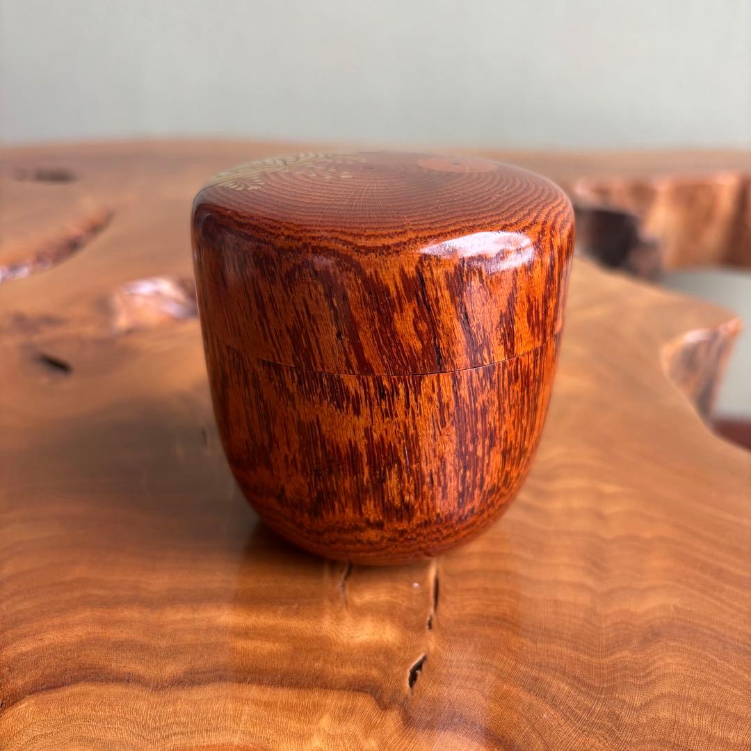 福田芳朗作 大棗 高台寺蒔絵 「蔦」茶道具 共箱