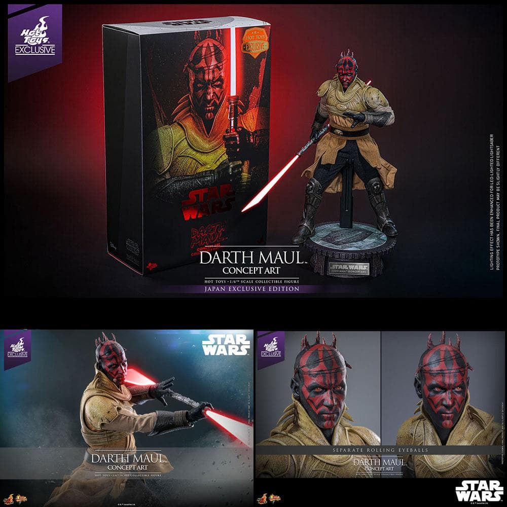 限定版！スター・ウォーズ【ダース・モール／コンセプトアート版】1/6ホットトイズ