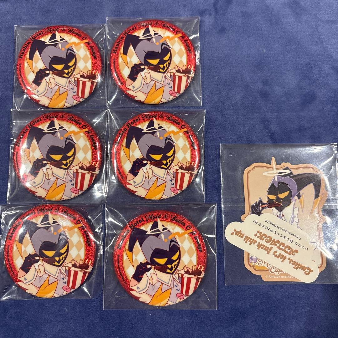 ハズビンホテル アダム 缶バッジ ステッカー