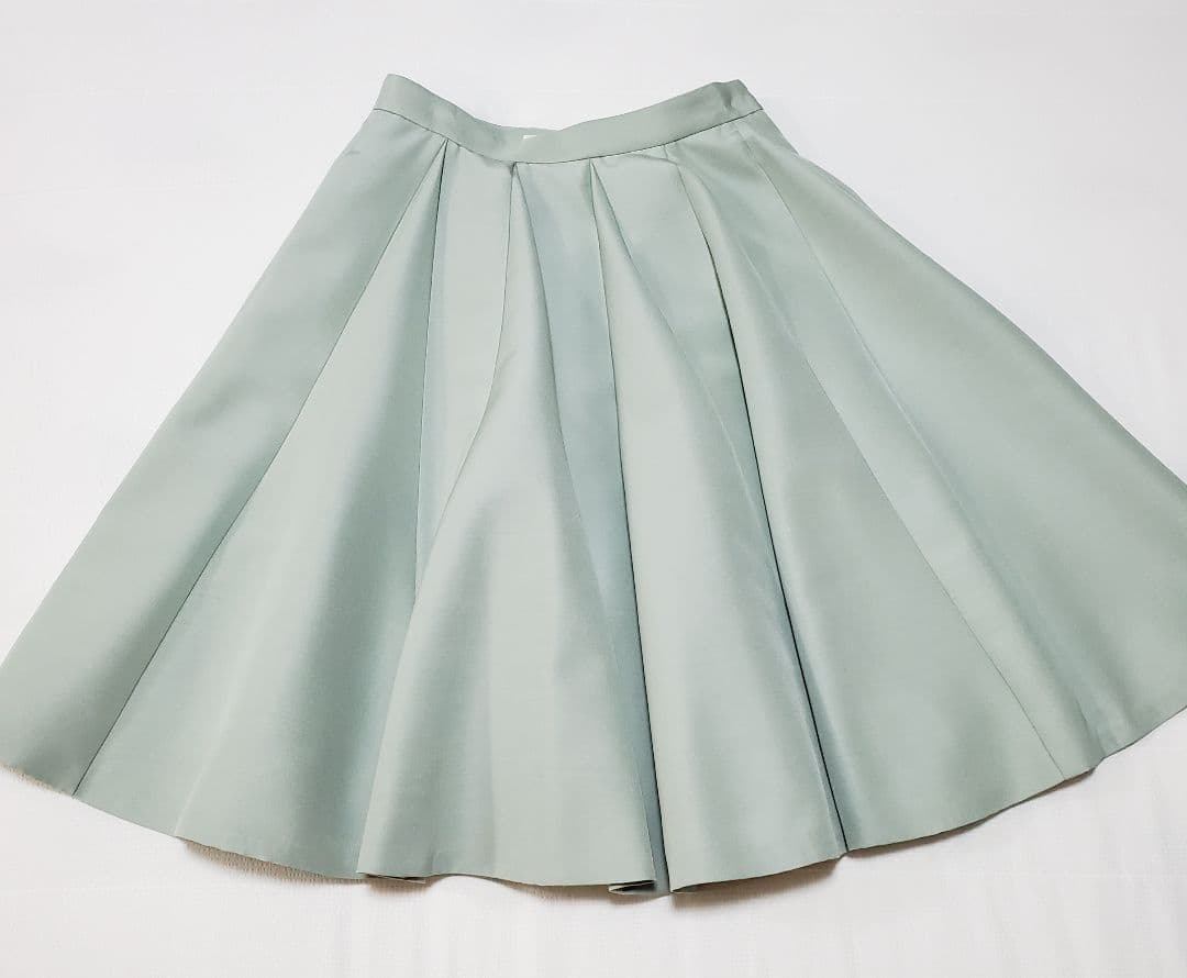 FOXEYフォクシーシルクタックプリーツフレアスカート 42