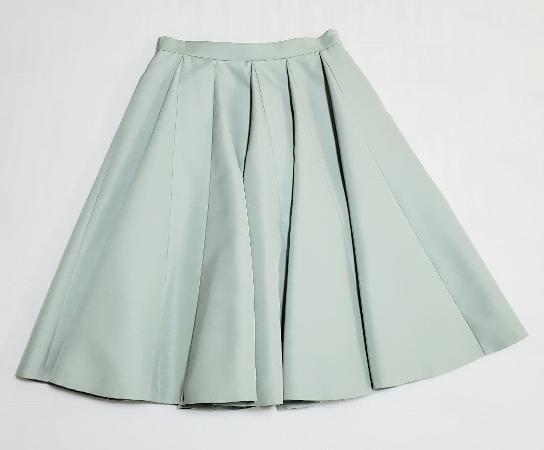 FOXEYフォクシーシルクタックプリーツフレアスカート 42