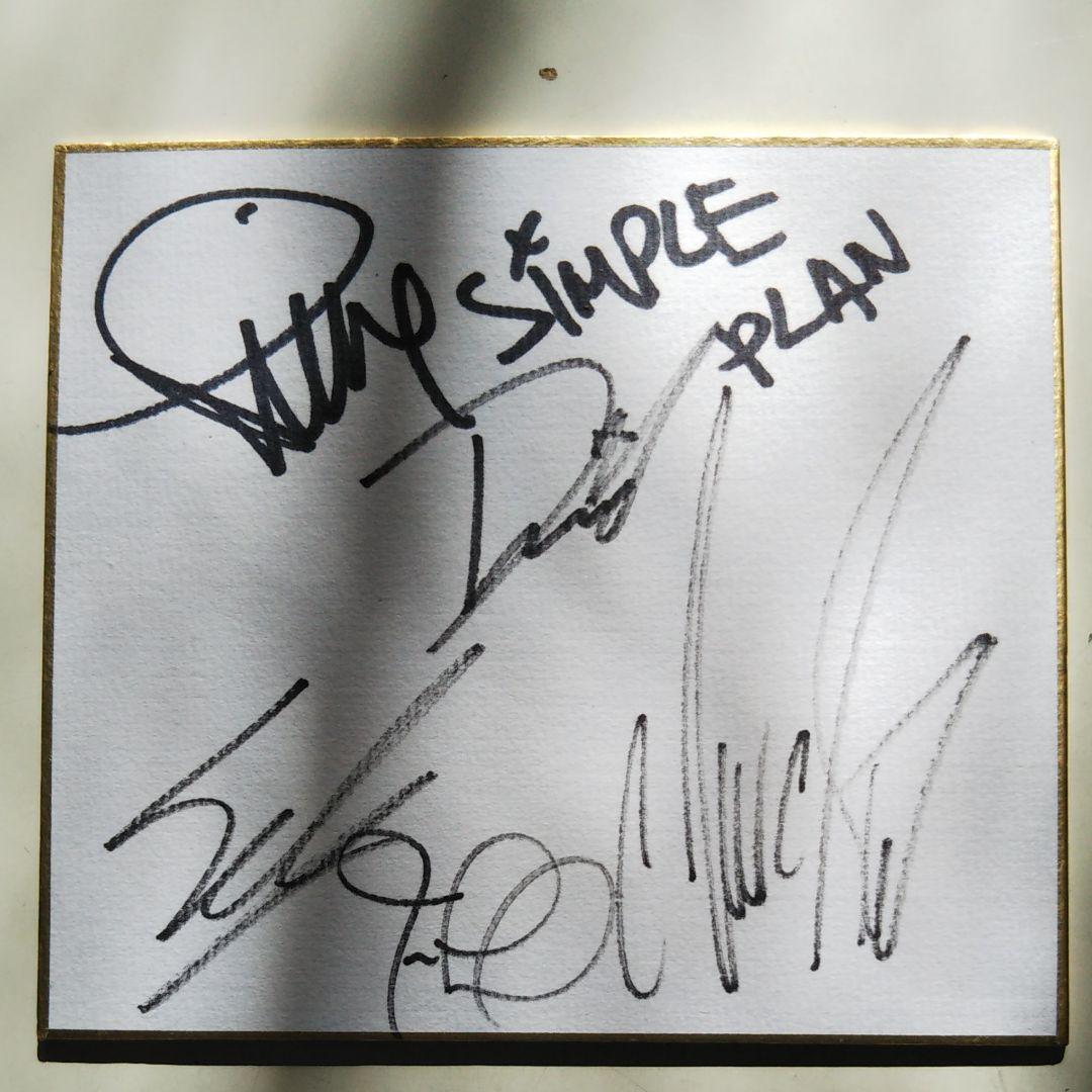 SIMPLE PLAN 直筆サイン