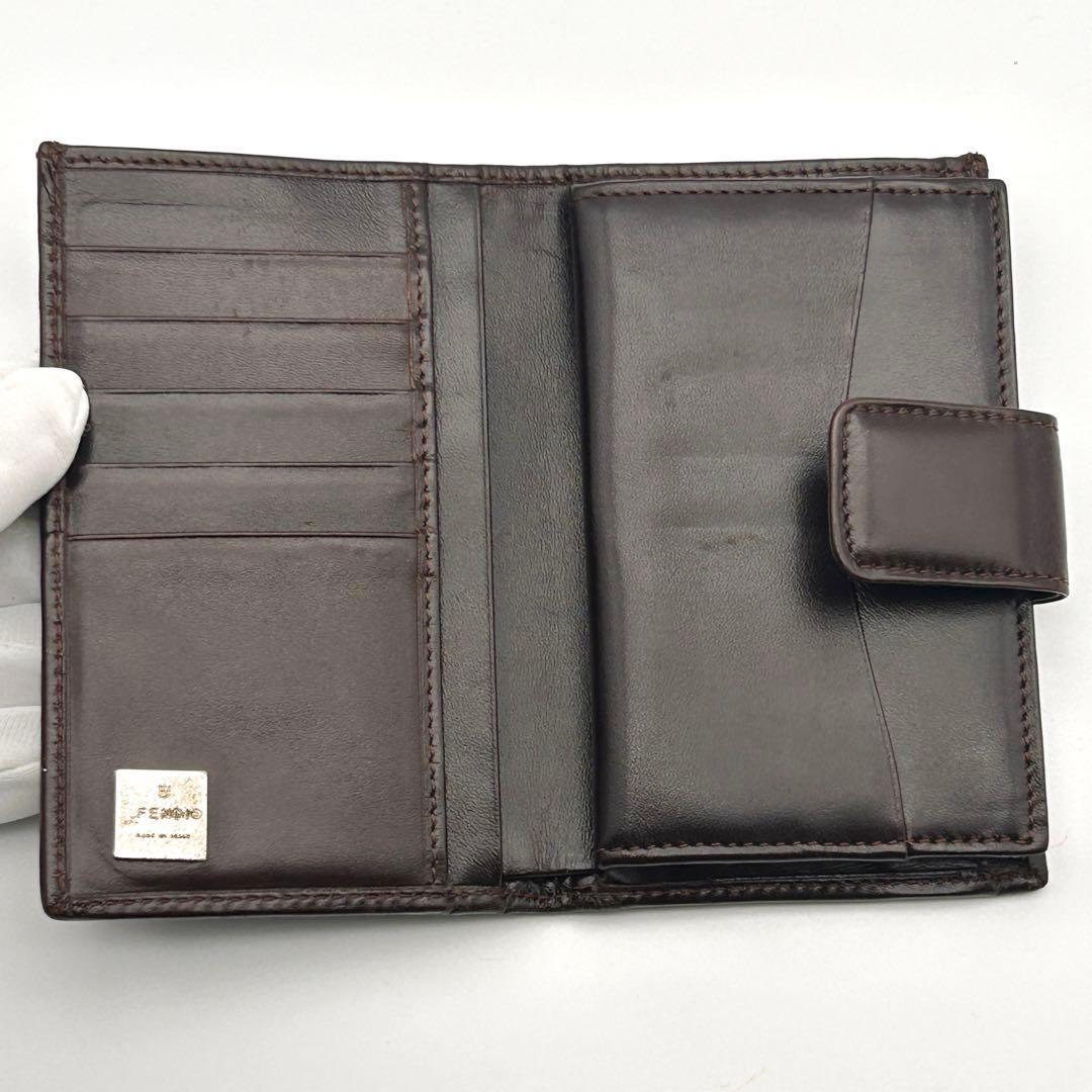 FENDI フェンディ 二つ折り財布 ズッカ柄 がま口 ヴィンテージ【希少性大】