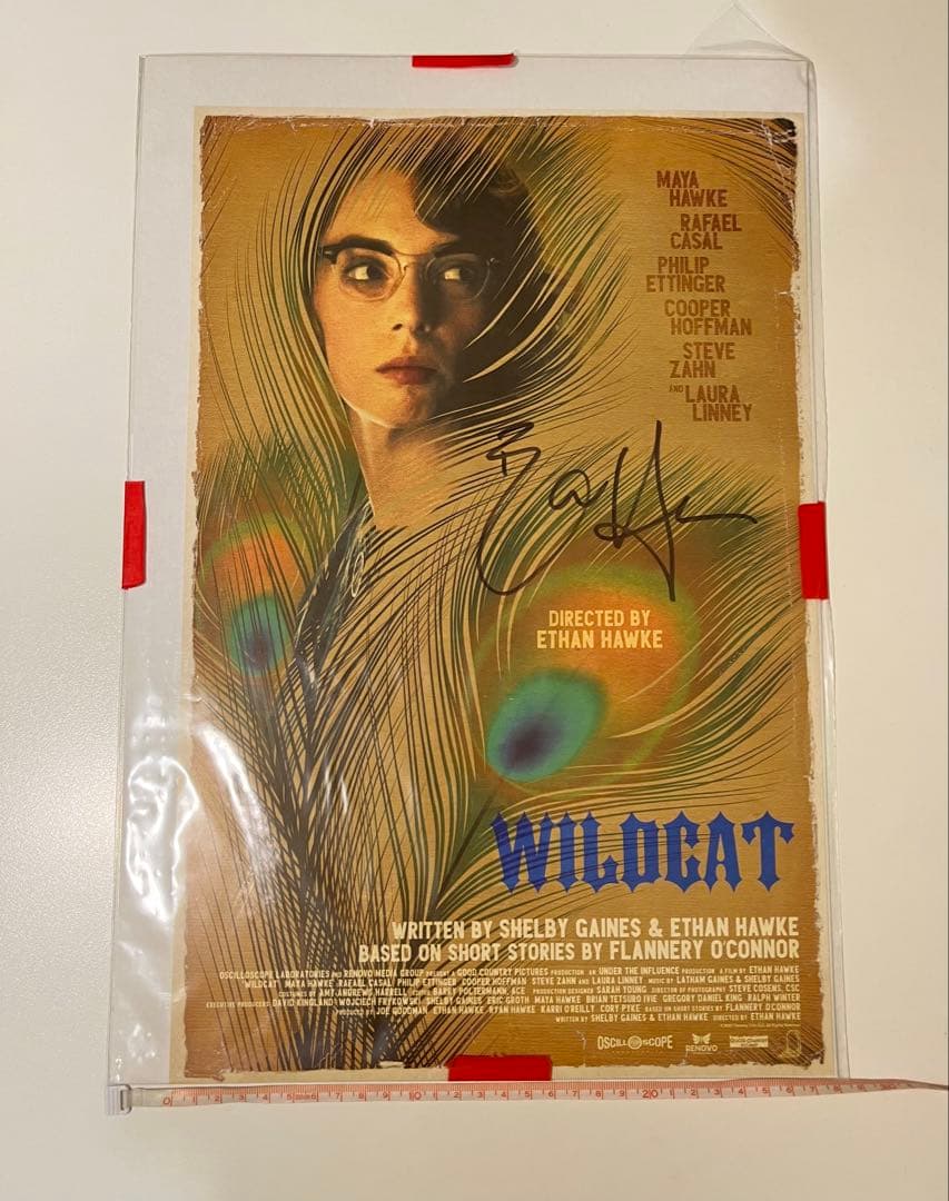 イーサン・ホーク『WILDCAT』直筆サイン入りポスター