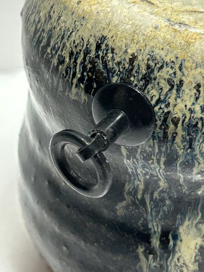 朝鮮唐津 掛花入 (鏡山窯 井上東也)