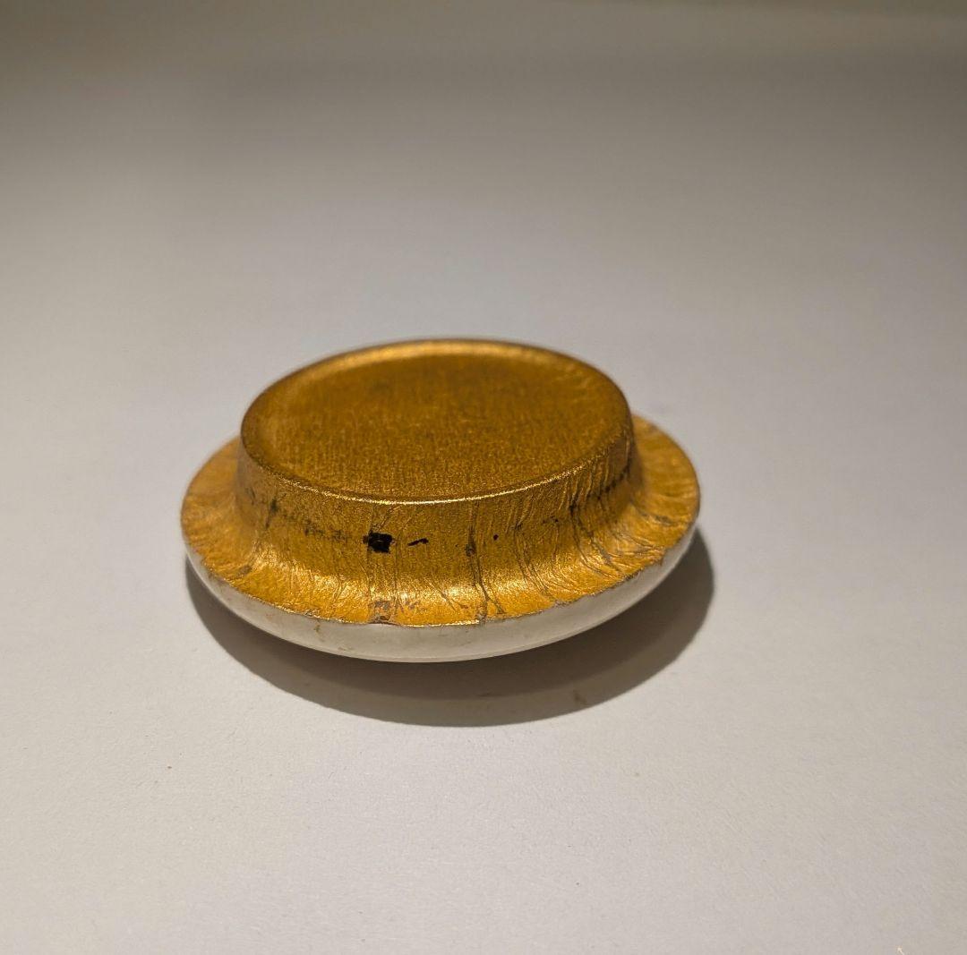 『鬼丸祐輔』高取焼茶入　雪山窯　二代『鬼丸碧山』茶道具　仕覆共箱西陣織龍爪金襴