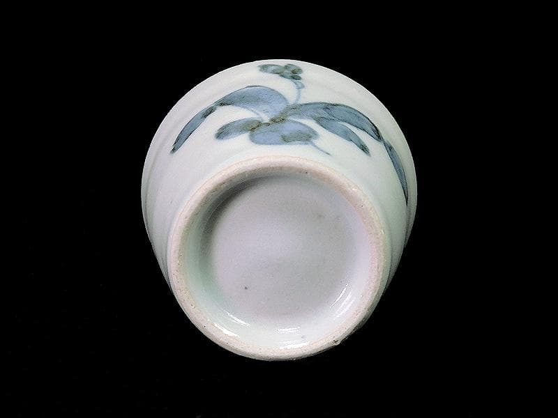 古伊万里　草花の図　猪口　江戸中期　D860AS-fbcm