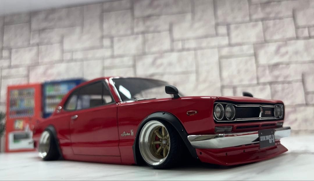 1/18イグニッションモデル ハコスカGTRワタナベ深リムカスタム　レッド