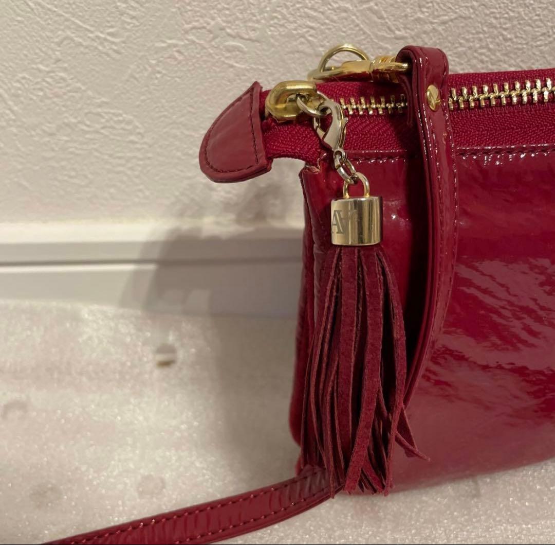 ATAO アタオ ブーブー ショルダーポシェット 財布 斜め掛け レッド 正規品