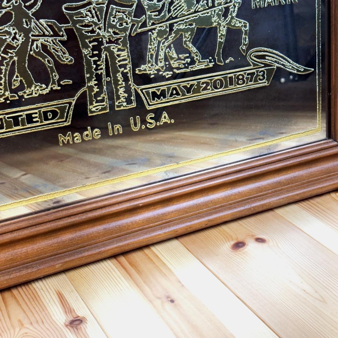 LEVI'S リーバイス 1973年 パブミラー 大型 ビンテージ 看板 店舗