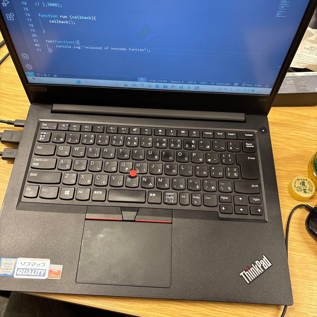 DJ機材 Lenovo ThinkPad E490 (8GB RAM, 256GB SSD